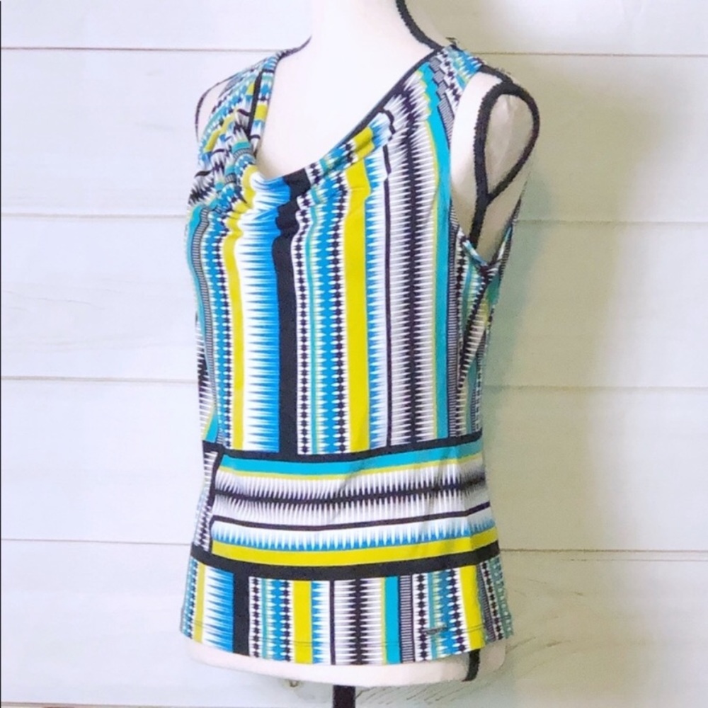 ❌SOLD❌ Calvin Klein Geo Pattern Sleeveless Blouse